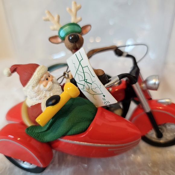 Vintage The Hallmark Keepsake 1997 Motorcycle Chums Christmas Ornament Magic Lig - Picture 3 of 10